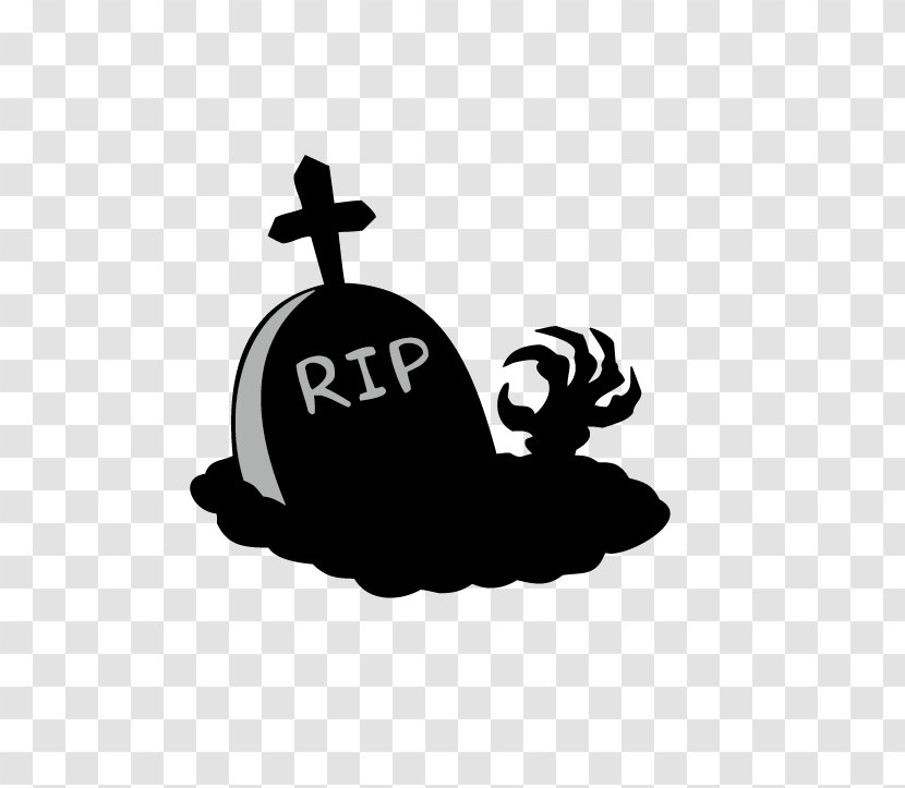 Clip Art - Black And White - Rip Stone Transparent PNG