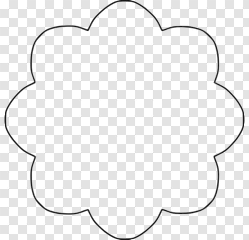 Black And White Pattern - Flower Petals Cliparts Transparent PNG