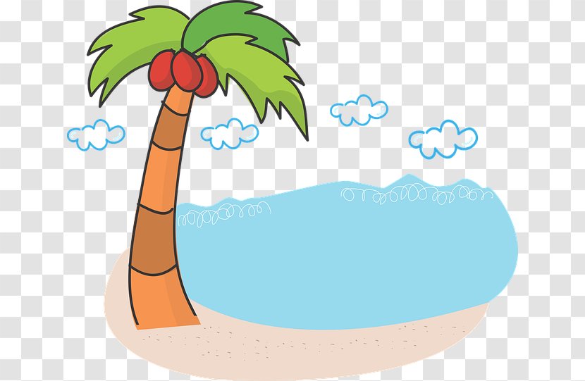 Palm Tree Drawing - Beach - Vacation Arecales Transparent PNG
