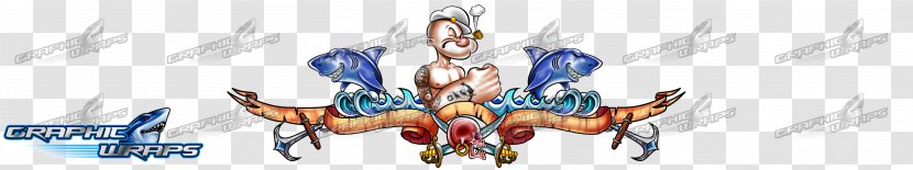 Popeye Cartoon Graphic Design - Watercolor Transparent PNG