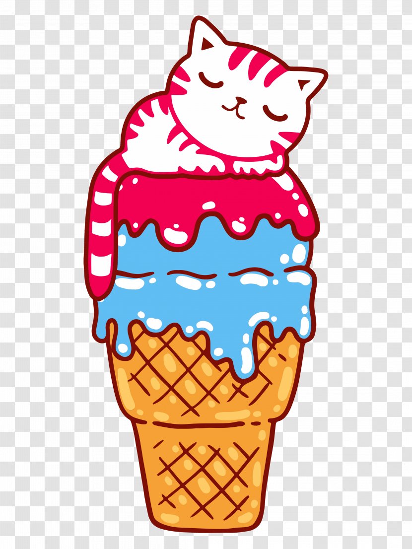 Draw Cats Drawing Clip Art Illustration - Gelato - Cat Transparent PNG