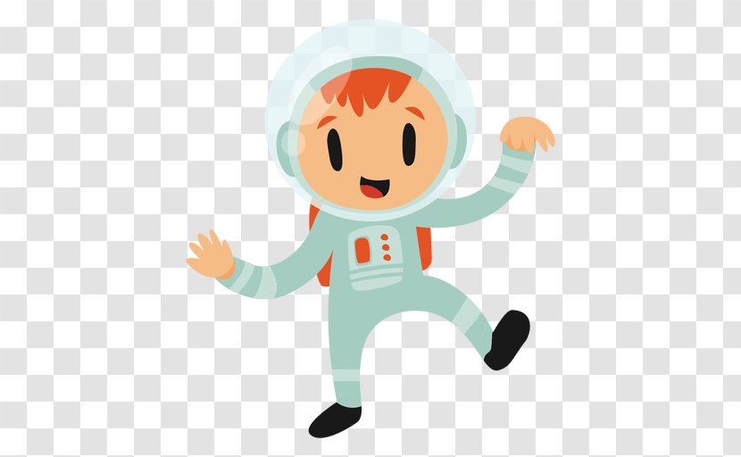Drawing Astronaut Animation Spacecraft - Cartoon - Isolated Vector Transparent PNG