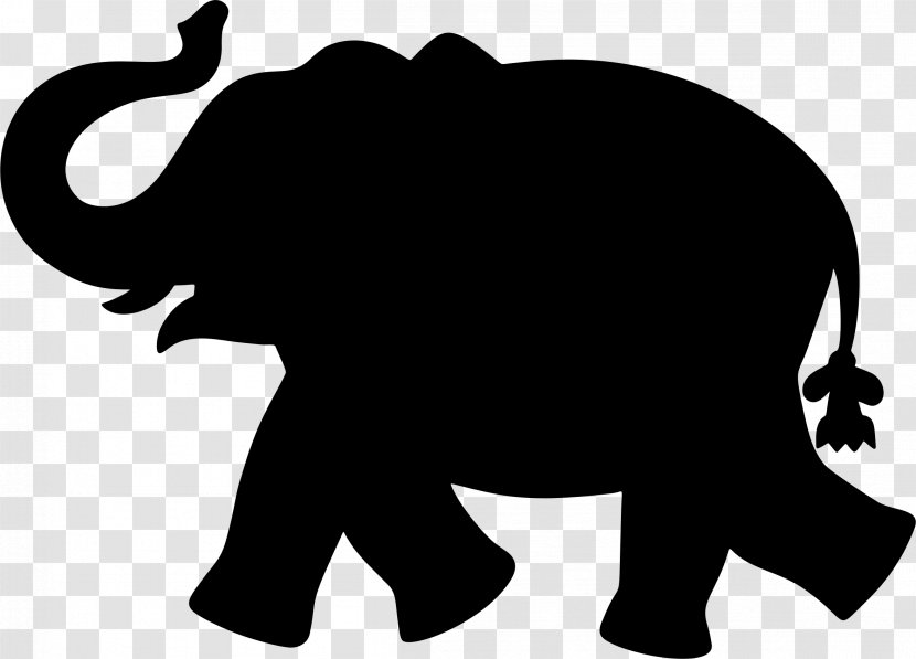 Silhouette Elephant Clip Art - Organism - Playful Transparent PNG