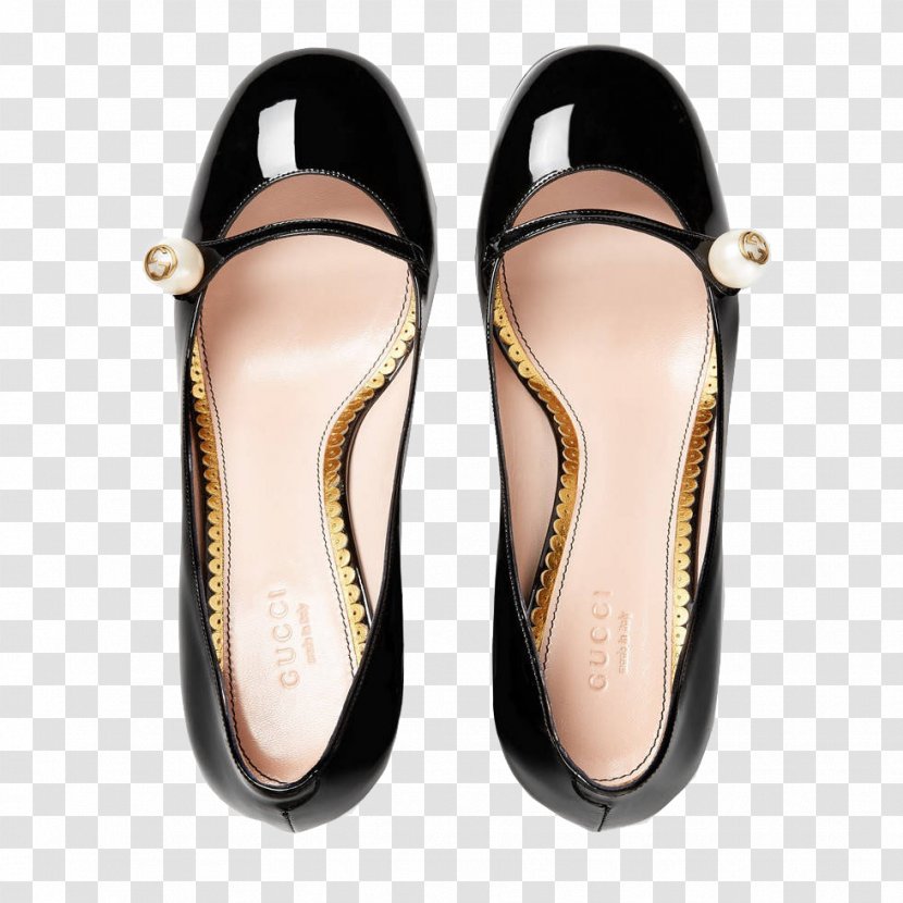 Gucci Leather High-heeled Footwear Slipper Shoe - Heel - Heels Pearl Liang Pi Transparent PNG