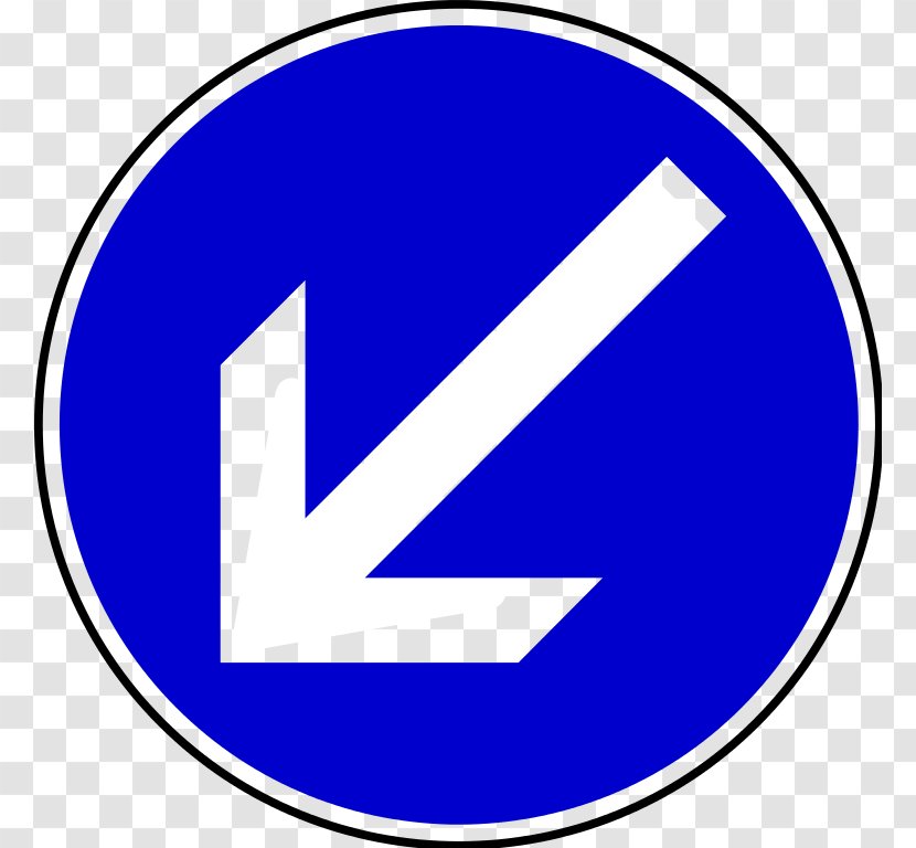 Traffic Sign Arrow Mandatory - Area Transparent PNG