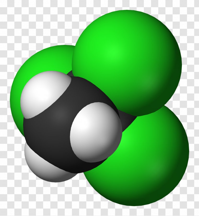 1,1,1-Trichloroethane 1,1,2-Trichloroethane Molecular Formula Space-filling Model - Chemical Nomenclature - Rich Yield Transparent PNG