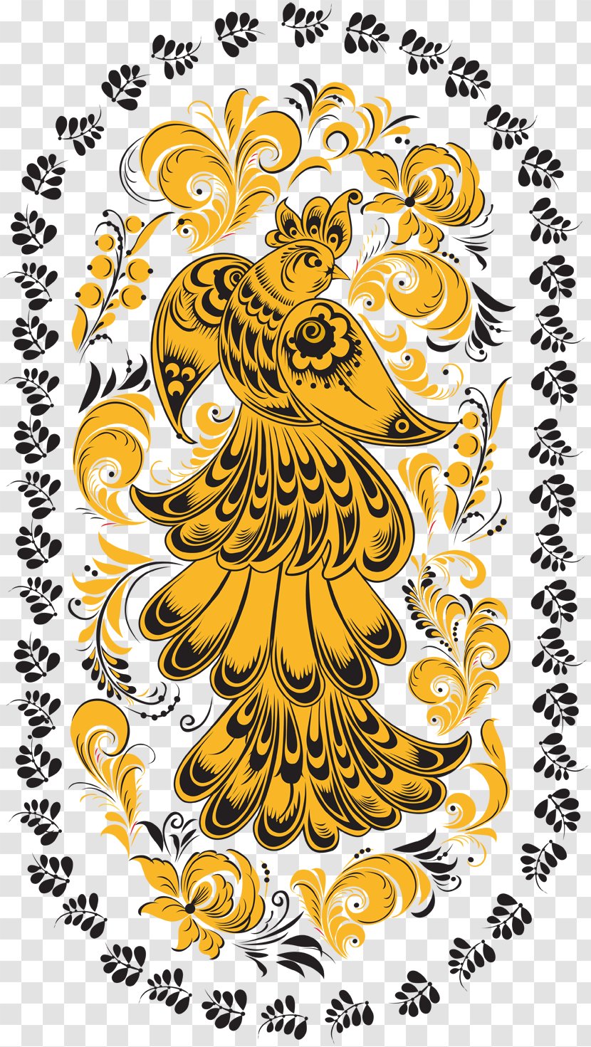 Khokhloma Painting Ornament Folk Art Pattern - Music Transparent PNG