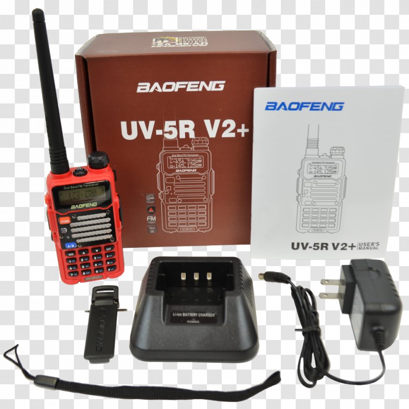 Baofeng UV-5R V2+ UV-5R+ Radio Transceiver UV-82 - Camera Accessory - Two Way Transparent PNG