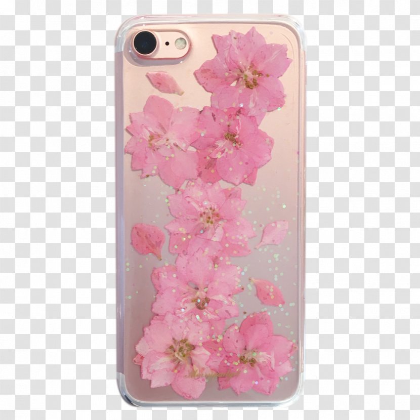 IPhone 7 8 Pressed Flower Craft Floral Design - Pink Transparent PNG