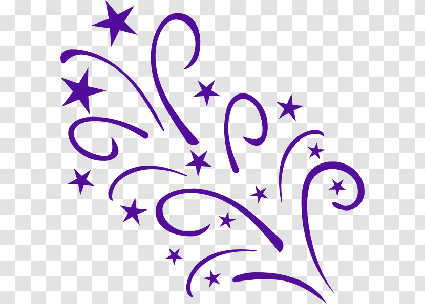 Star Clip Art - Flora - Purple Shiny Flowers Transparent PNG