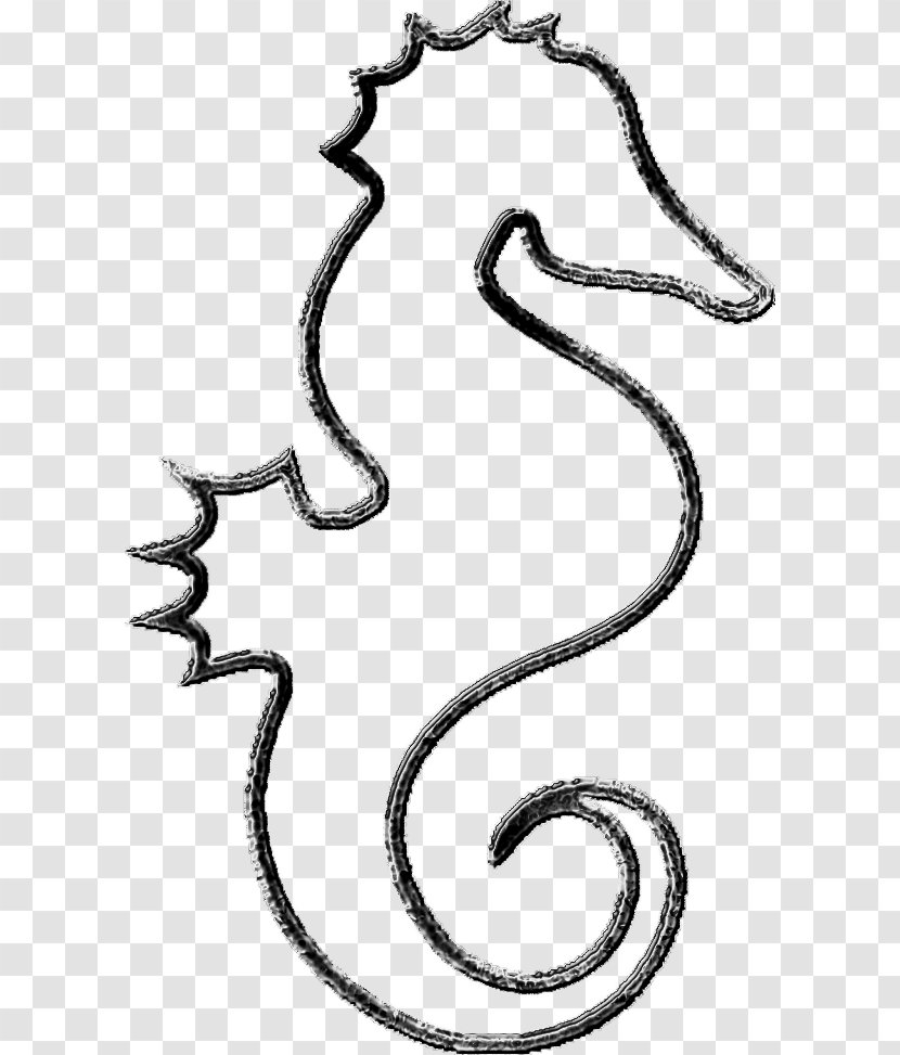 Seahorse Silhouette Free Content Clip Art - Monochrome - Clipart Transparent PNG