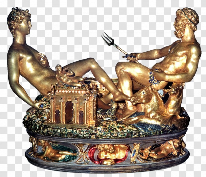 Cellini Salt Cellar Kunsthistorisches Museum Sculpture Art - Bronze Transparent PNG