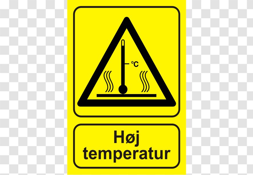 Temperature Warning Sign Hazard High Voltage - Signage - 60's Poster Transparent PNG
