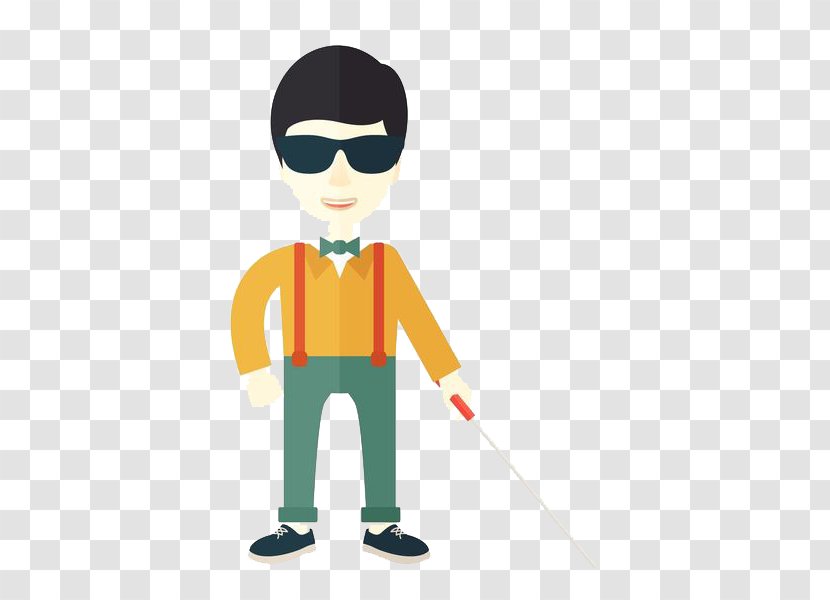 Investor Investment Royalty-free Clip Art - Cool - A Blind Man With Stick Transparent PNG