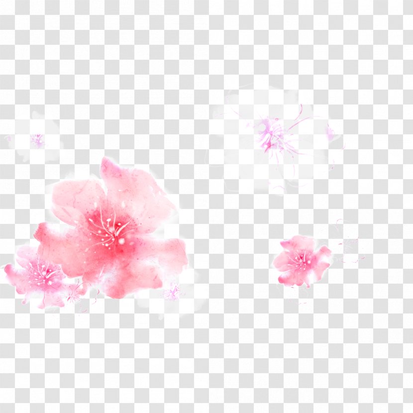 Pink Image Desktop Wallpaper Pixel - Cherry Blossom - Peach Transparent PNG