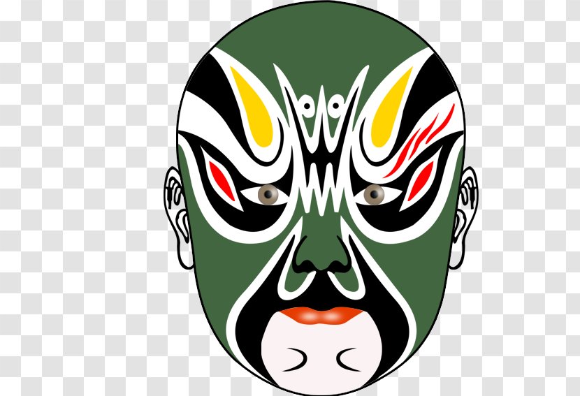 Tang Dynasty Performance Peking Opera Chinese - Head - Face Mask Transparent PNG