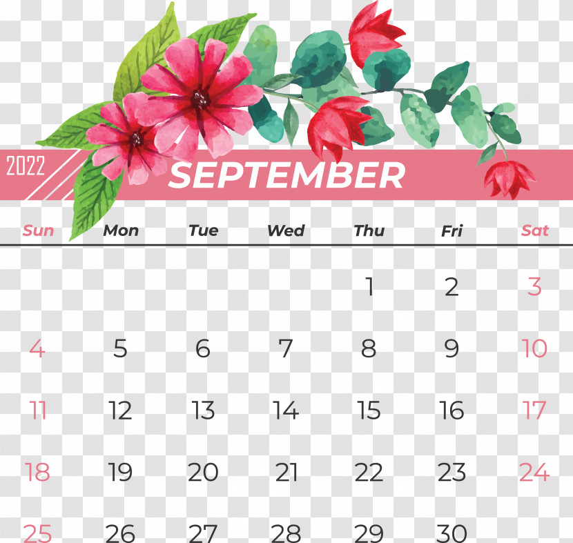 Calendar Flower Font Petal Meter Transparent PNG