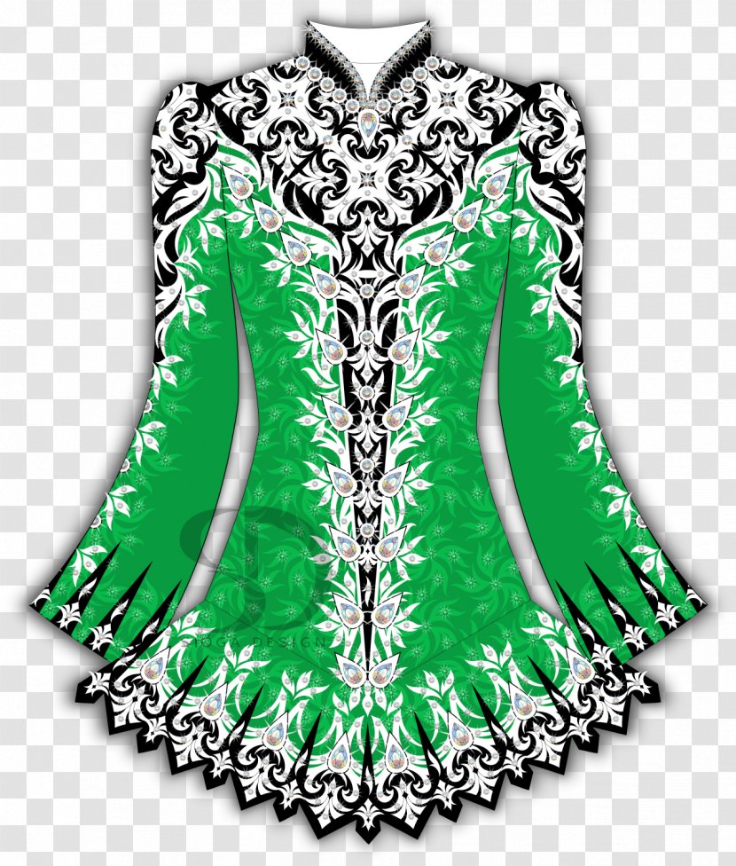 Irish Dance Dress Pattern - Wedding - Culture Transparent PNG