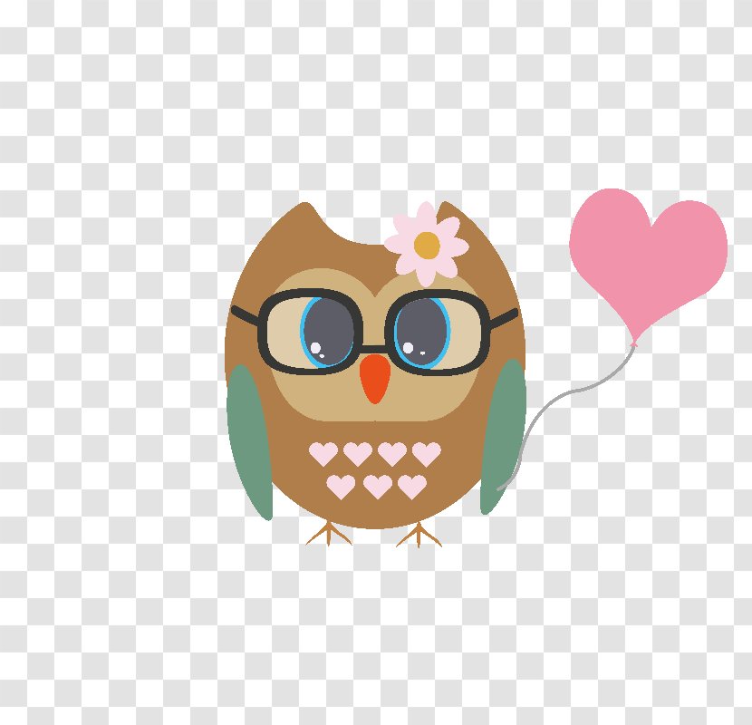 Owl Clip Art Illustration Beak Eyewear Transparent PNG