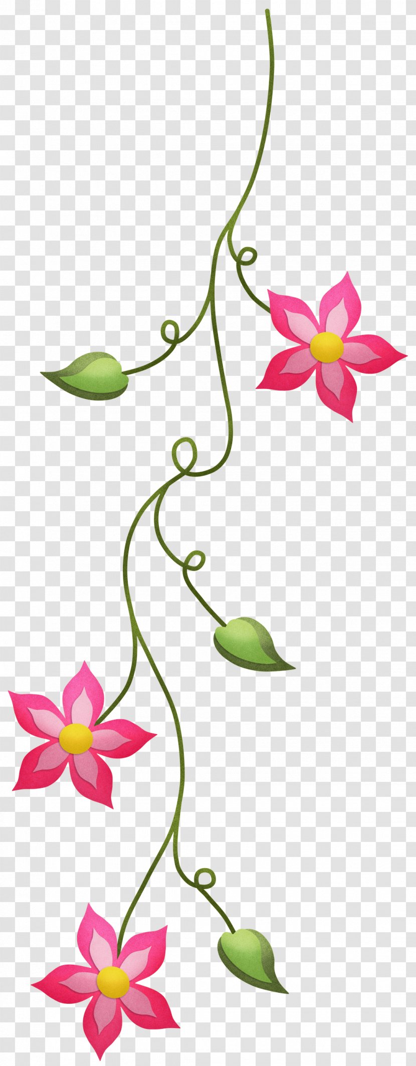 Floral Design Cut Flowers Plant Stem Leaf - Magenta - Scrapbook Transparent PNG