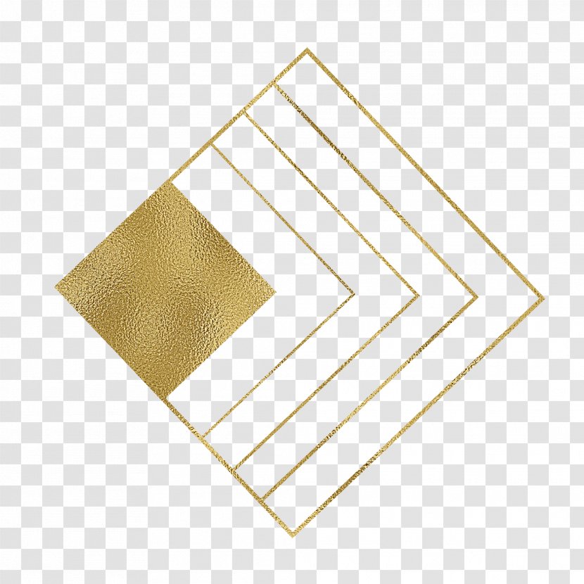 Material Yellow Pattern - Rectangle - Golden Diamond Transparent PNG