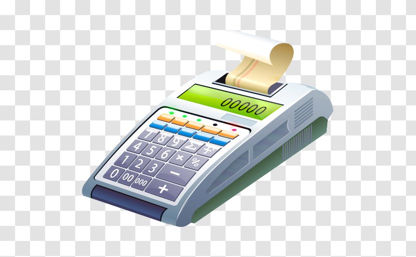 Money Finance Payment Coin Accounting - Office Equipment - Register Button Transparent PNG