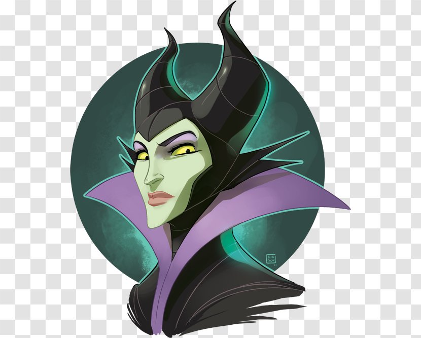 Maleficent Sleeping Beauty Art Image Illustration - 2 Horns Transparent PNG