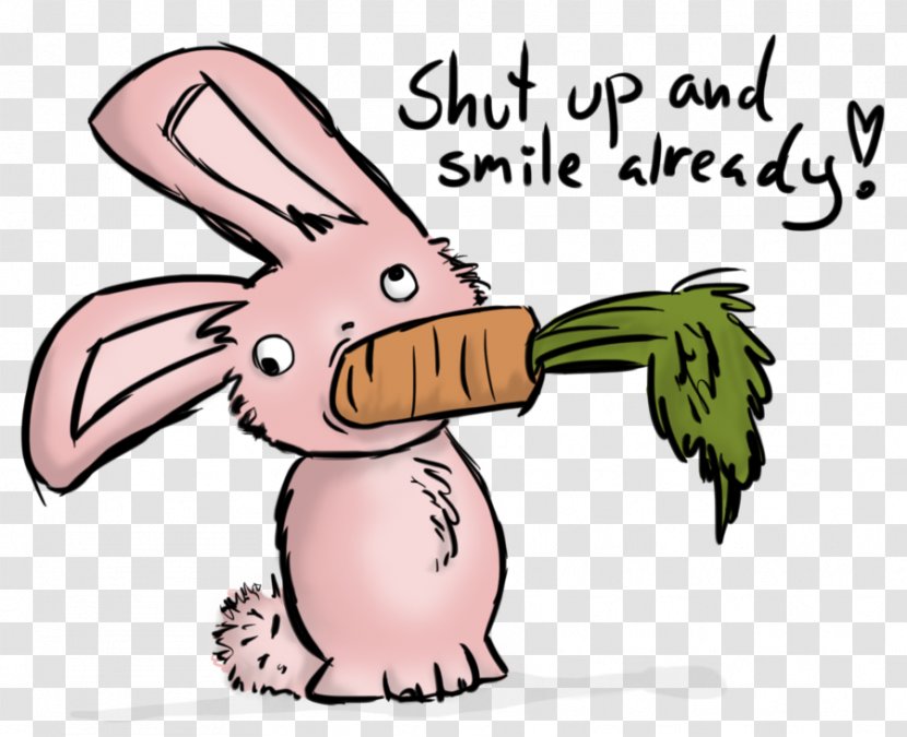 Domestic Rabbit Hare Clip Art Easter Bunny - Tumblr - Eat Carrot Transparent PNG