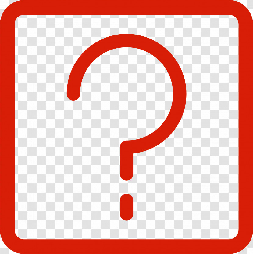 Red Question Mark Transparent PNG