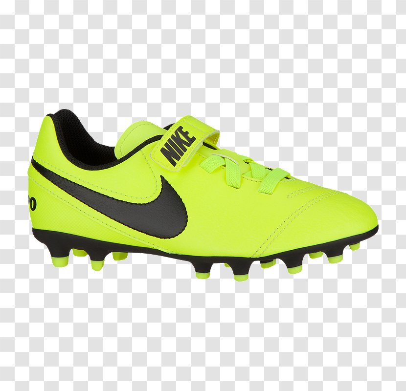Cleat Football Boot Nike Tiempo Sneakers - Yellow - Soccer Transparent PNG