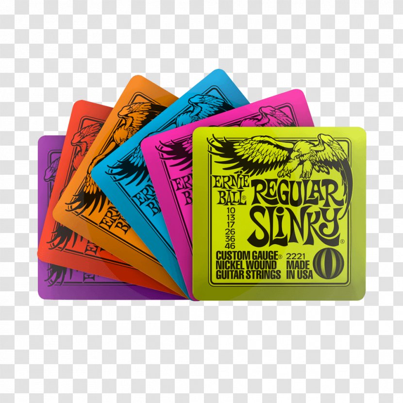 String Electric Guitar Bass Ernie Ball Slinky Coasters P04003 Transparent PNG