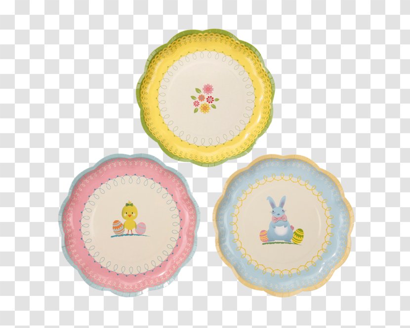 Easter Bunny Plate Tableware Party - Tea Transparent PNG