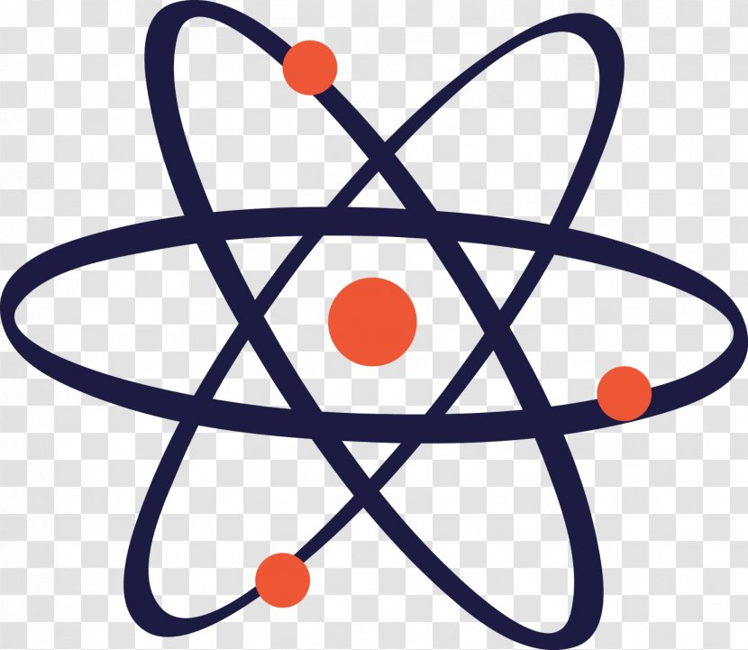 Atom Symbol Clip Art - Vector Model Of The Transparent PNG