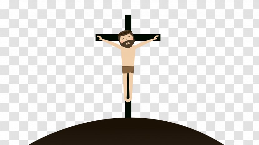 Christian Cross Crucifix Spiritual Death Mercy Symbol - Silhouette - Crucifixion Transparent PNG