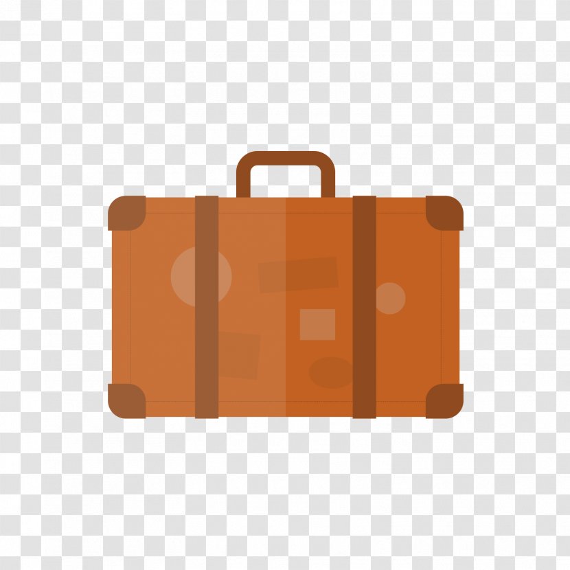 Suitcase Adobe Illustrator - Rectangle - Orange Transparent PNG