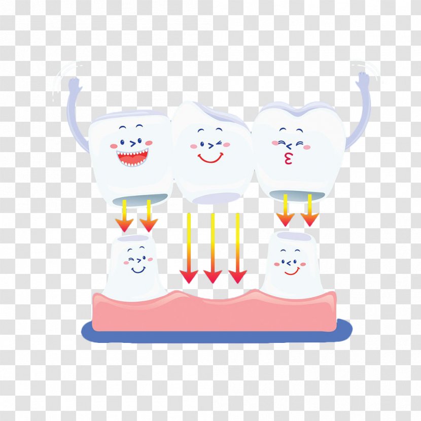 Human Tooth Euclidean Vector - Porcelain - Hand Painted Teeth Transparent PNG