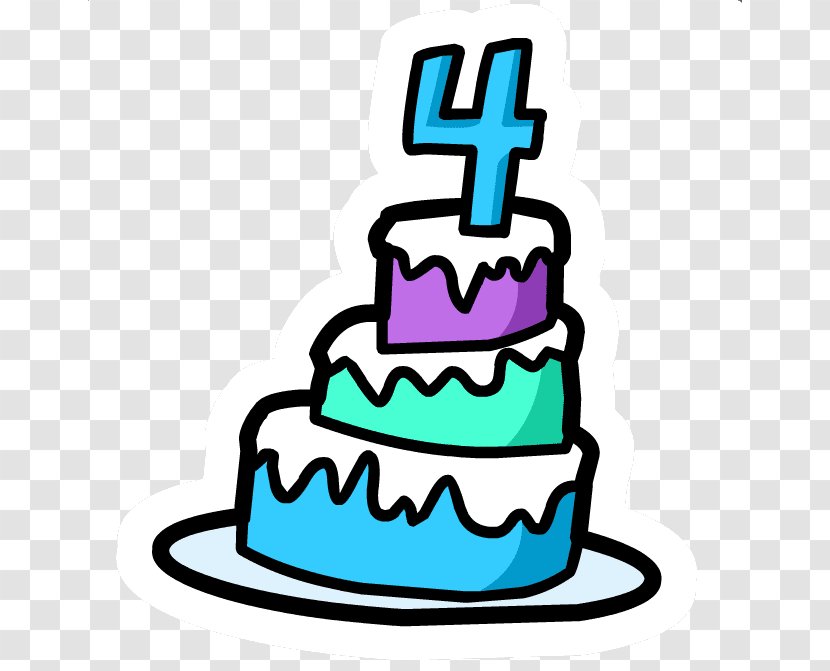 Club Penguin Wedding Anniversary Birthday Cake Transparent PNG