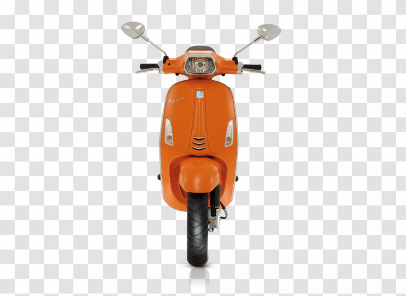 Vespa GTS Scooter Sprint Piaggio - Orange Transparent PNG