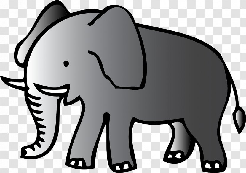 Elephant Free Content Clip Art - Organism - Gray Transparent PNG