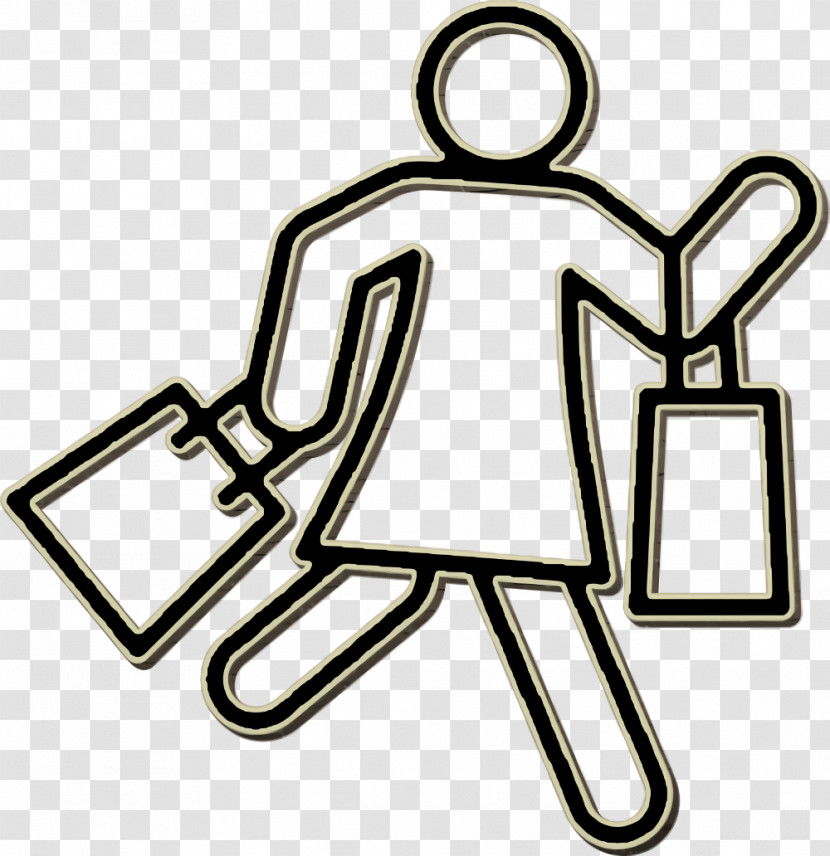 Shopper Icon Commerce Icon Woman With Shopping Icon Transparent PNG