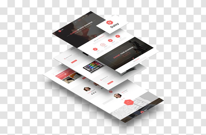 Landing Page Mockup Web Advertising - Design Transparent PNG