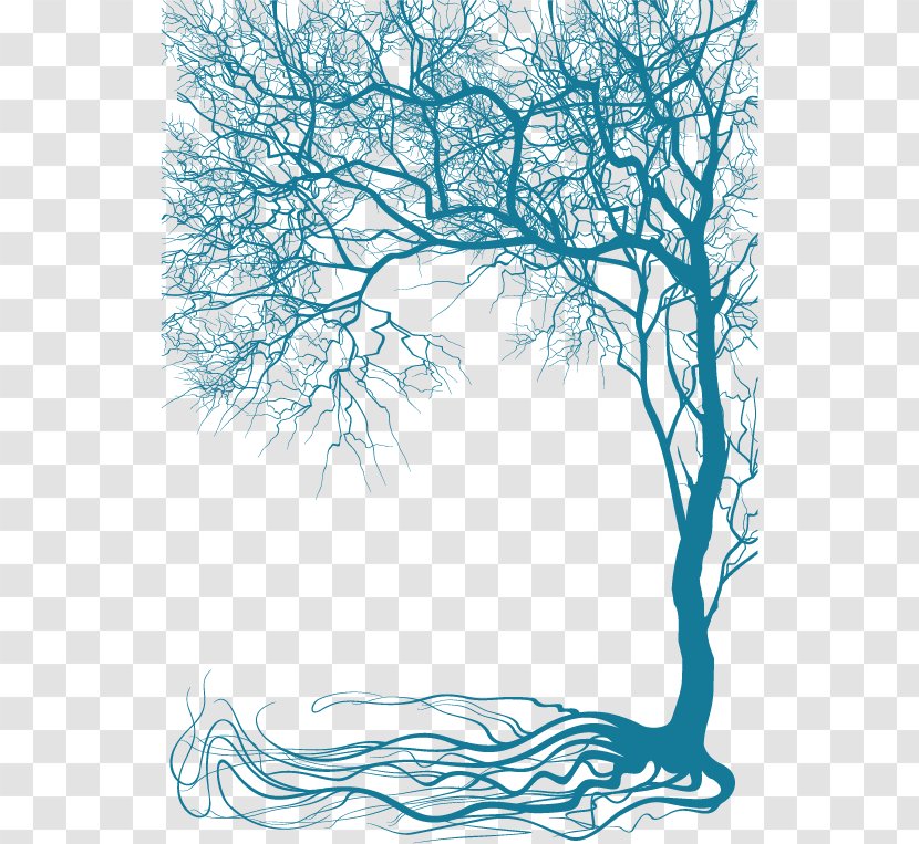 Branch Tree Wall Decal Clip Art - White - Vector Creative Plant Trees Transparent PNG
