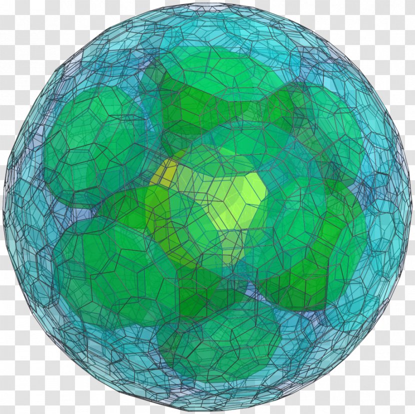 Polytope Truncated Icosahedron Three-dimensional Space Polyhedron Four-dimensional - Cell Transparent PNG
