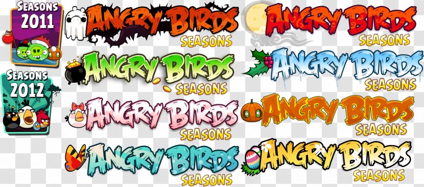 Angry Birds Seasons Bad Piggies Inscription Game - Menu Element Transparent PNG