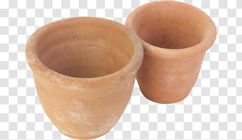 Flowerpot Pottery Ceramic Clay Terracotta - Garden - Pot Transparent PNG