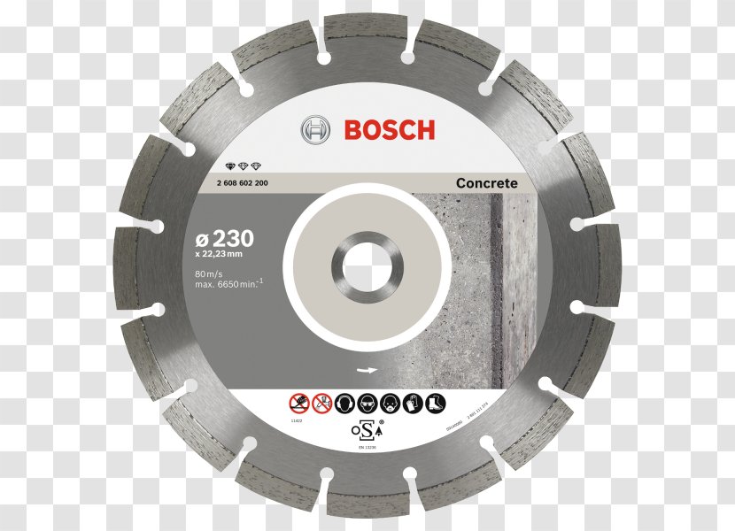 Concrete Robert Bosch GmbH Diamond Cutting Abrasive - Brand Transparent PNG