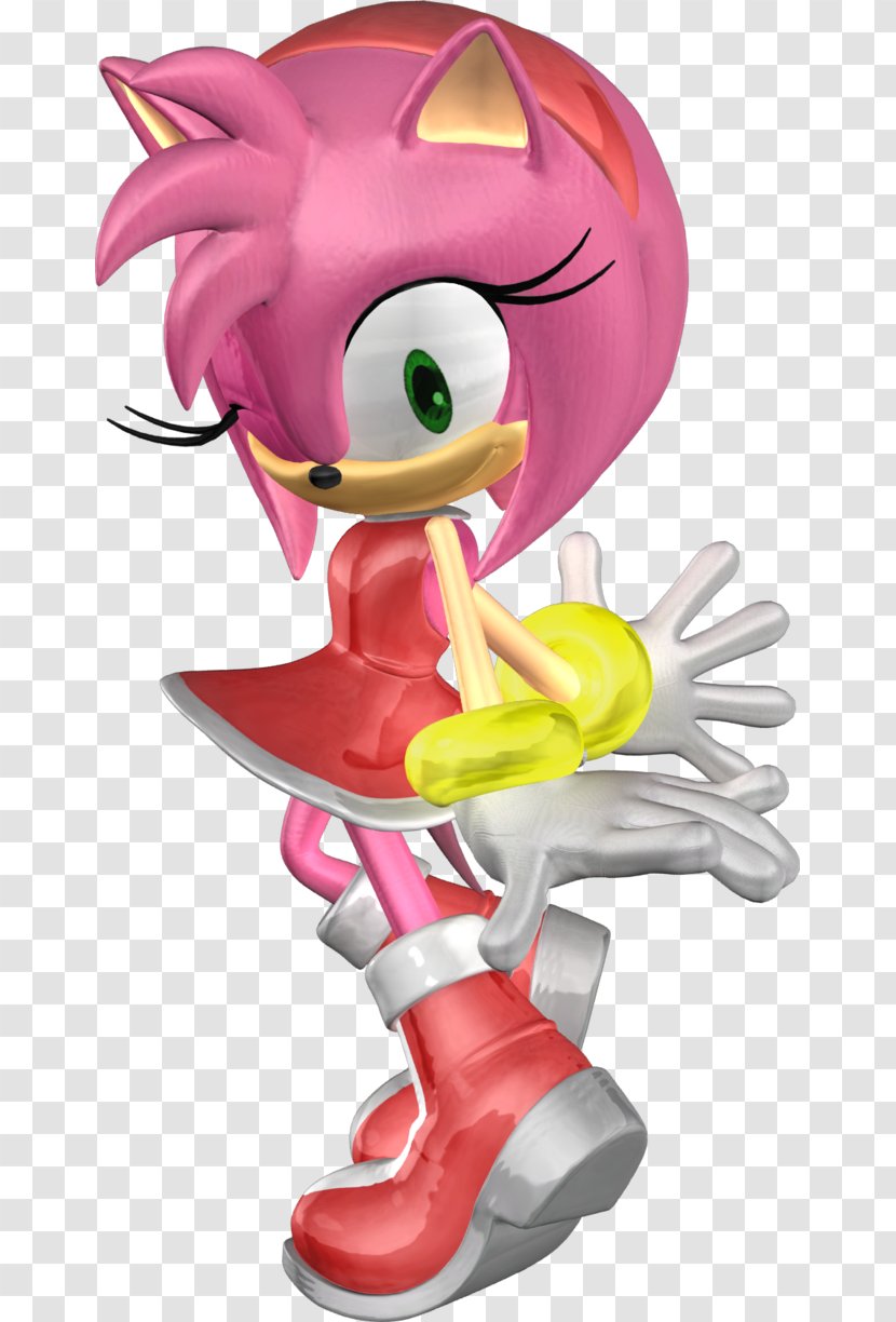 Amy Rose Rouge The Bat Sonic Advance 3 3D Heroes - Flower Transparent PNG