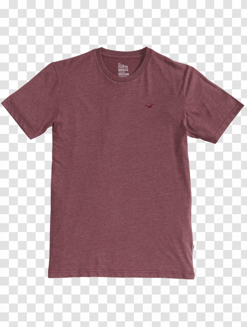 T-shirt Sleeve Maroon Neck - Active Shirt - Pure Cotton Transparent PNG