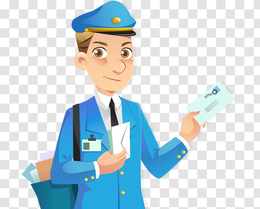 Mail Carrier Clip Art - Vexel - Cartoon Transparent PNG