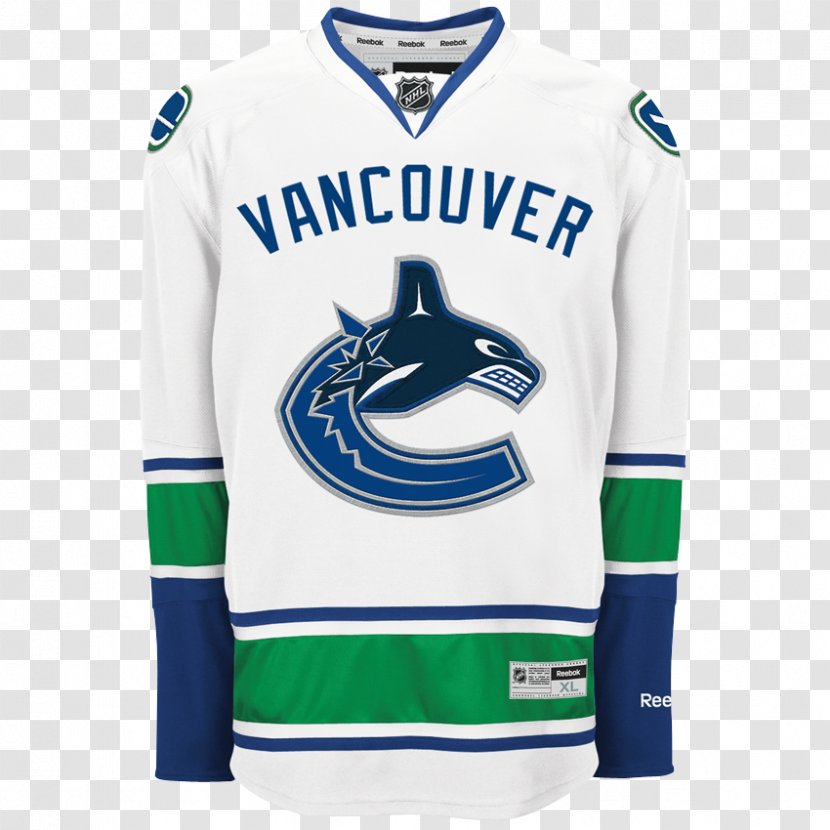 Vancouver Canucks National Hockey League Jersey NHL Uniform - Richard Bachman - Reebok Transparent PNG
